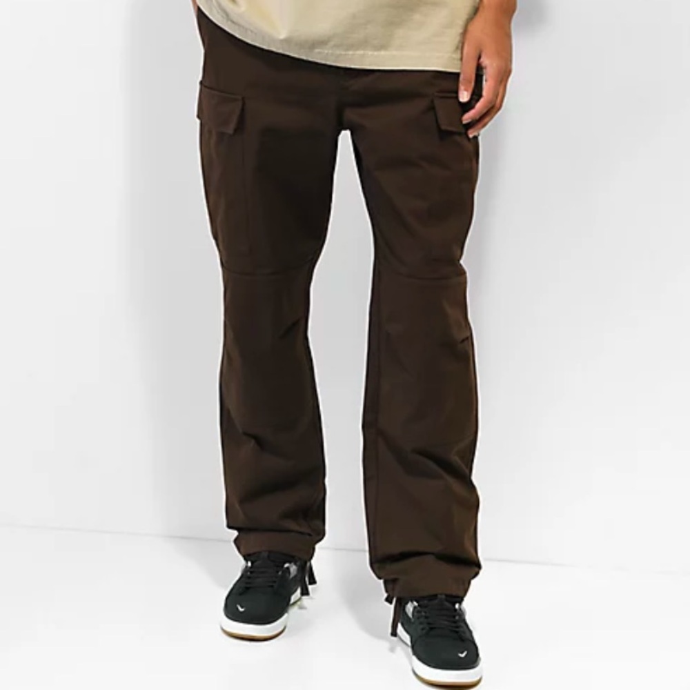 Empyre Loose Fit Dark Brown Cargo Skate Pant
